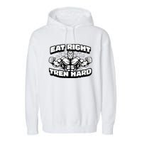 Eat-Right Tren Hard - Anabolic Steroid Gym Bodybuilding Garment-Dyed Fleece Hoodie