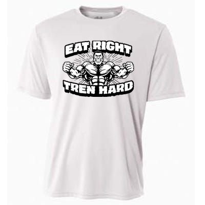 Eat-Right Tren Hard - Anabolic Steroid Gym Bodybuilding Cooling Performance Crew T-Shirt