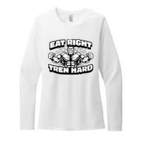 Eat-Right Tren Hard - Anabolic Steroid Gym Bodybuilding Womens CVC Long Sleeve Shirt