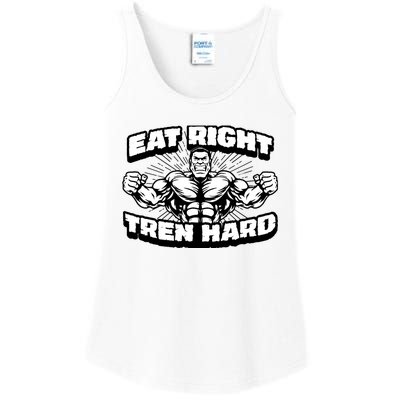 Eat-Right Tren Hard - Anabolic Steroid Gym Bodybuilding Ladies Essential Tank