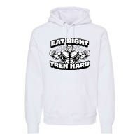 Eat-Right Tren Hard - Anabolic Steroid Gym Bodybuilding Premium Hoodie