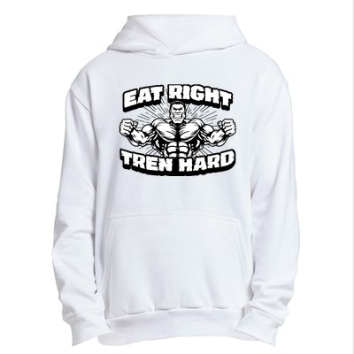 Eat-Right Tren Hard - Anabolic Steroid Gym Bodybuilding Urban Pullover Hoodie