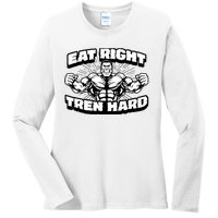 Eat-Right Tren Hard - Anabolic Steroid Gym Bodybuilding Ladies Long Sleeve Shirt