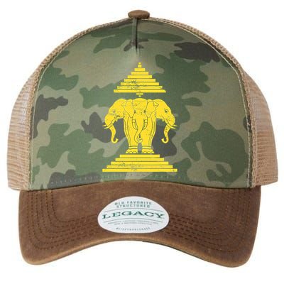Erawan Three Headed Elephant Kingdom Of Laos Legacy Tie Dye Trucker Hat