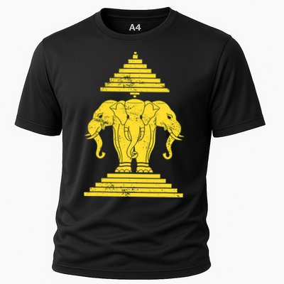 Erawan Three Headed Elephant Kingdom Of Laos Performance Shirt