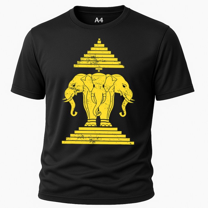 Erawan Three Headed Elephant Kingdom Of Laos Performance Shirt