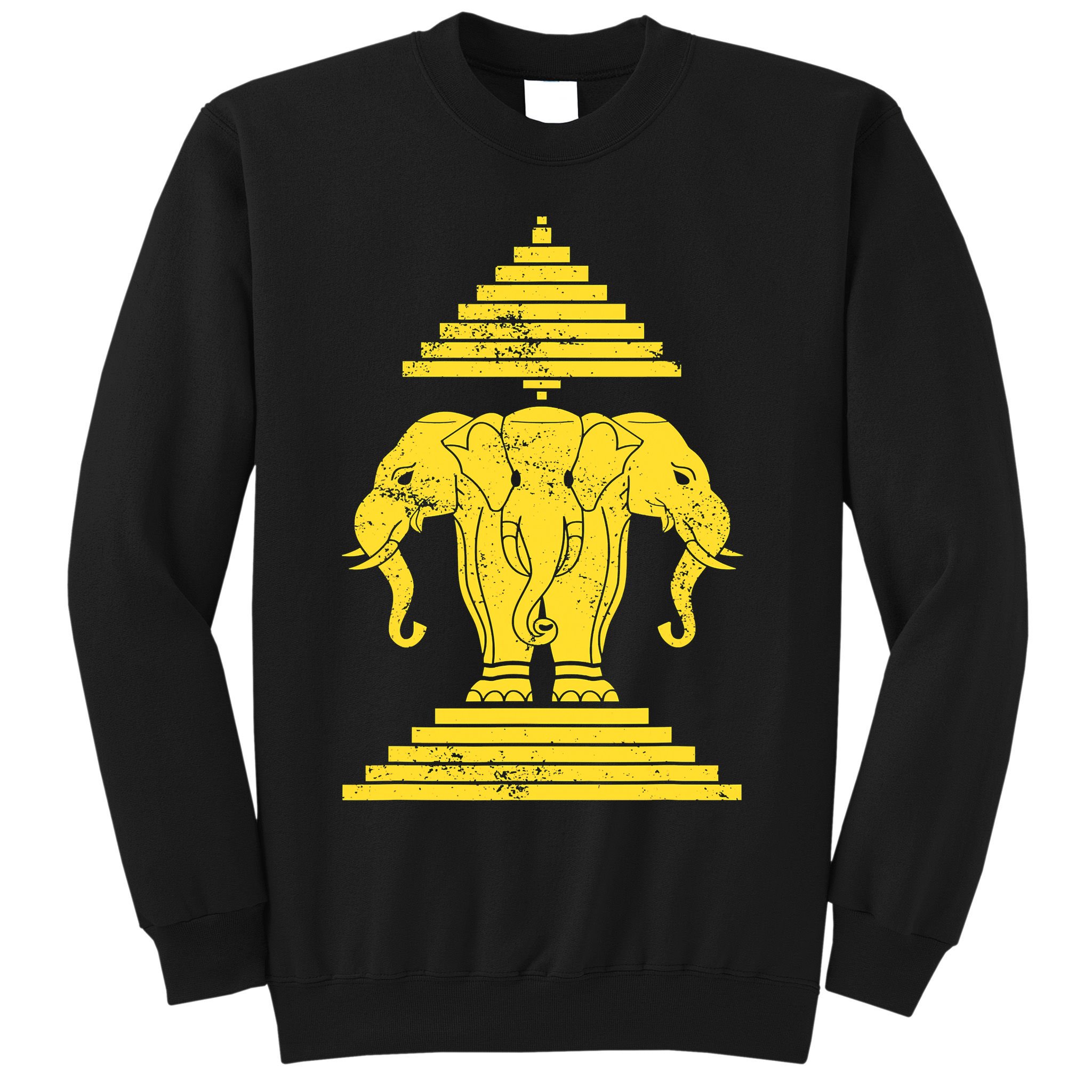 Erawan Three Headed Elephant Kingdom Of Laos Sweatshirt