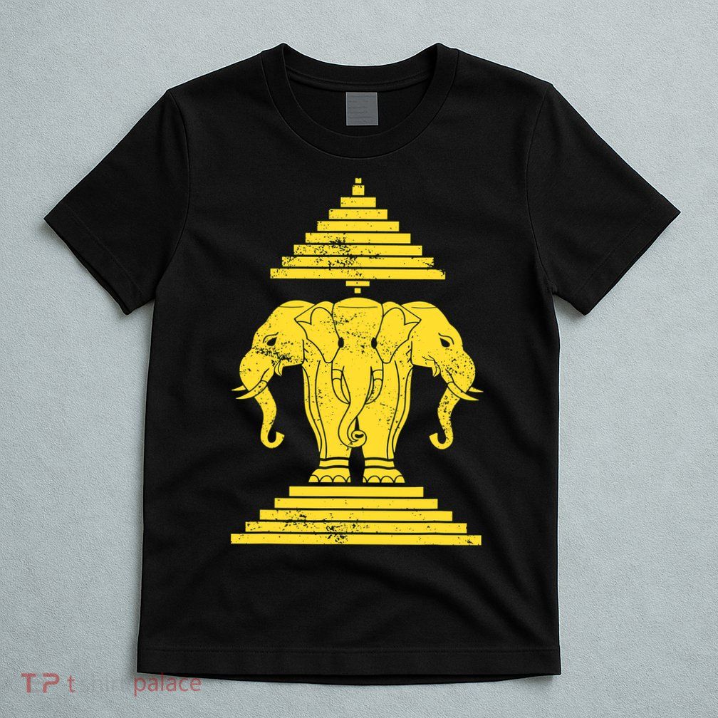 Erawan Three Headed Elephant Kingdom Of Laos T-Shirt