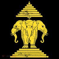 Erawan Three Headed Elephant Kingdom Of Laos T-Shirt