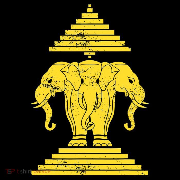 Erawan Three Headed Elephant Kingdom Of Laos Tall T-Shirt