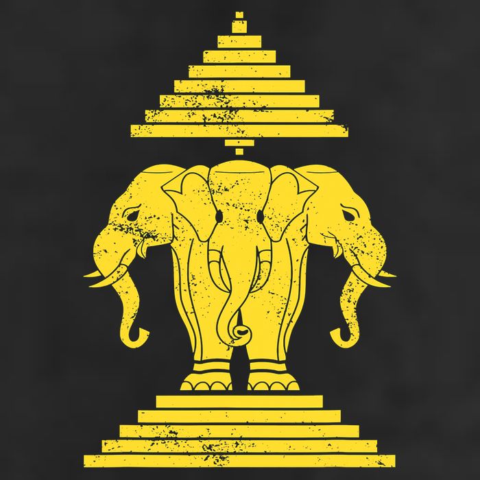 Erawan Three Headed Elephant Kingdom Of Laos Adult Drive Performance Visor