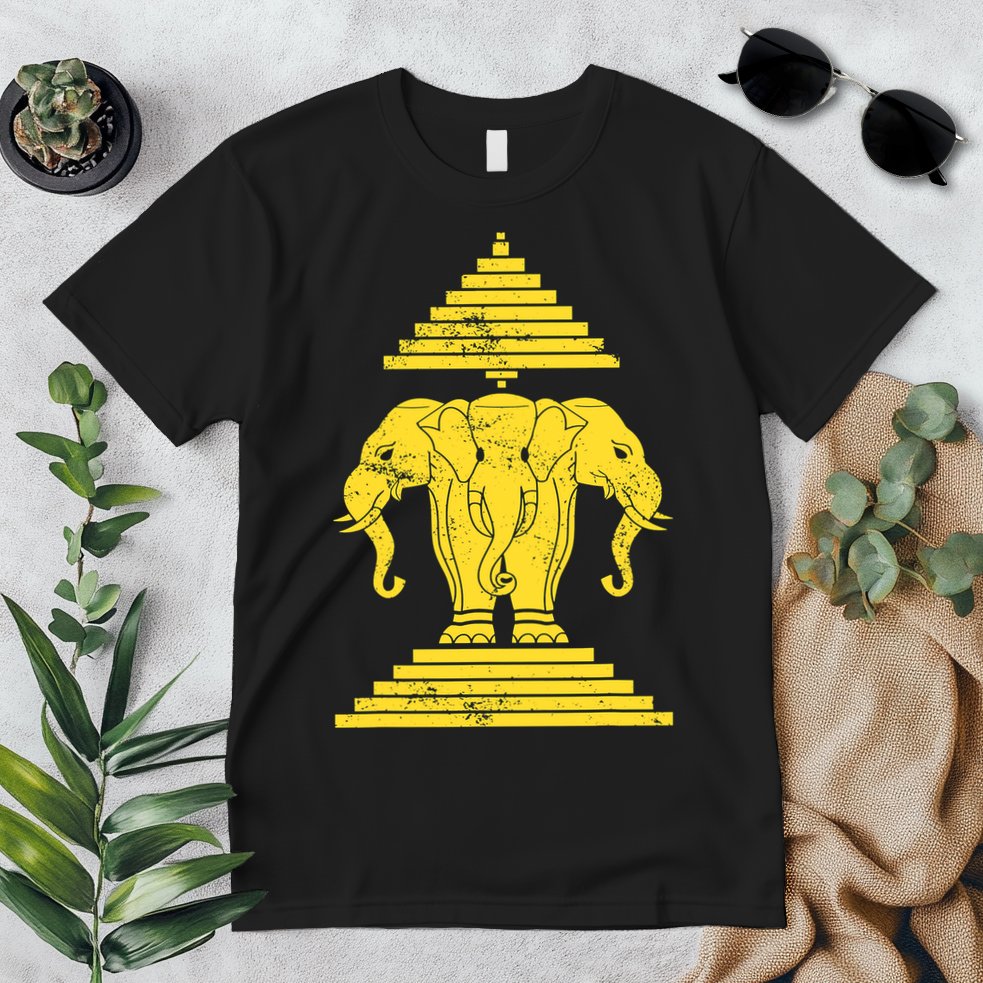 Erawan Three Headed Elephant Kingdom Of Laos Premium T-Shirt