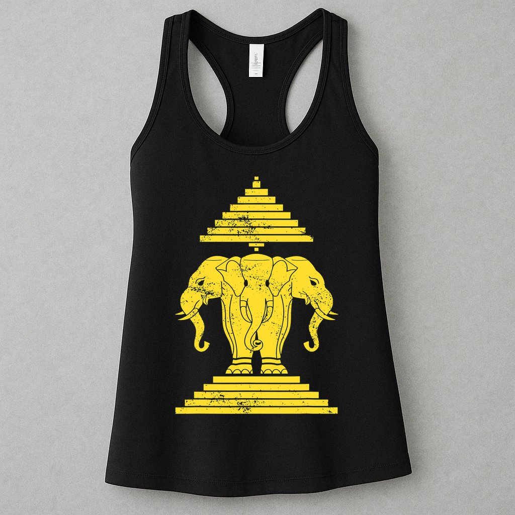 Erawan Three Headed Elephant Kingdom Of Laos Womens Tank Top