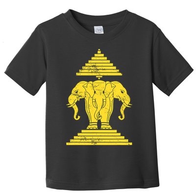 Erawan Three Headed Elephant Kingdom Of Laos Toddler T-Shirt