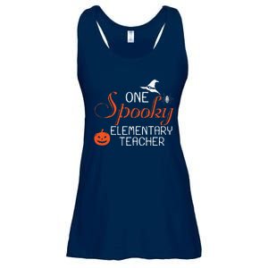 Elementary Teacher Halloween Funny Spooky Gift Ladies Essential Flowy Tank