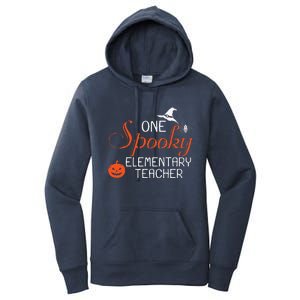 Elementary Teacher Halloween Funny Spooky Gift Women's Pullover Hoodie