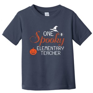 Elementary Teacher Halloween Funny Spooky Gift Toddler T-Shirt