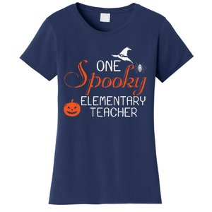 Elementary Teacher Halloween Funny Spooky Gift Women's T-Shirt