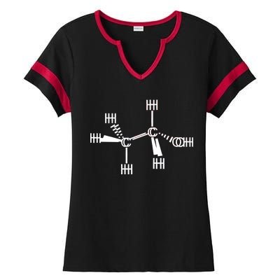 Ethanol Molecole As Seen Drunk Ladies Halftime Notch Neck Tee