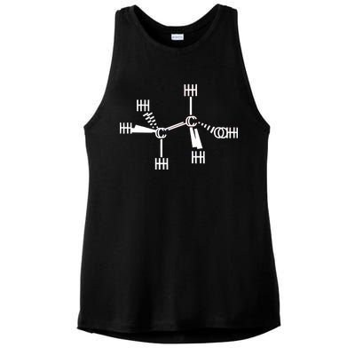 Ethanol Molecole As Seen Drunk Ladies PosiCharge Tri-Blend Wicking Tank