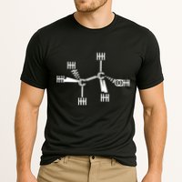 Ethanol Molecole As Seen Drunk Cooling Performance Crew T-Shirt