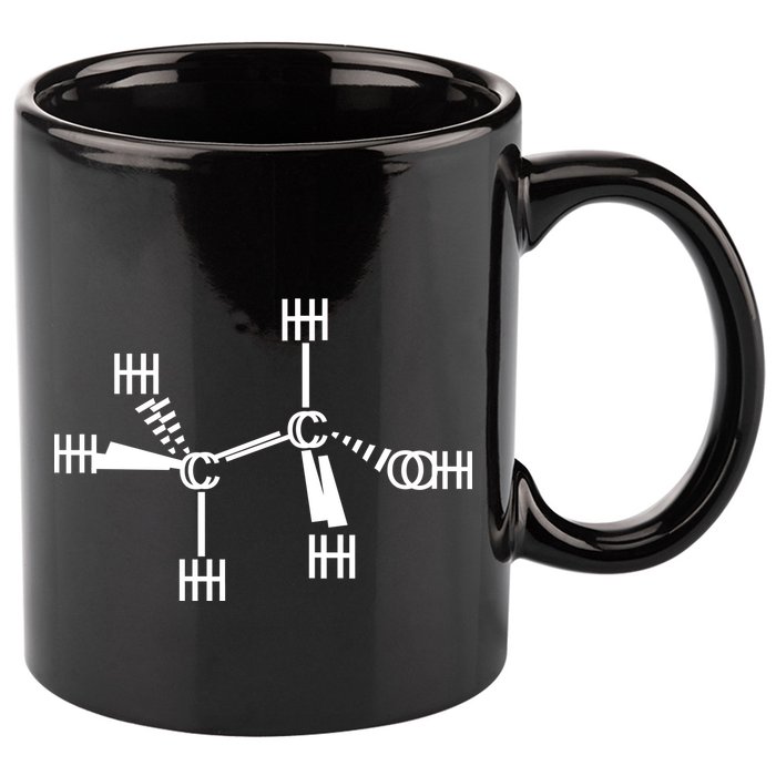Ethanol Molecole As Seen Drunk 11oz C Handle Ceramic Mug