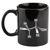 Ethanol Molecole As Seen Drunk 11oz C Handle Ceramic Mug