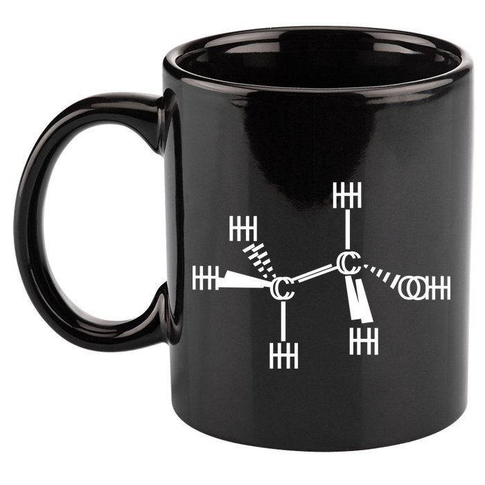 Ethanol Molecole As Seen Drunk 11oz C Handle Ceramic Mug