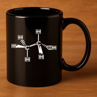 Ethanol Molecole As Seen Drunk 11oz C Handle Ceramic Mug