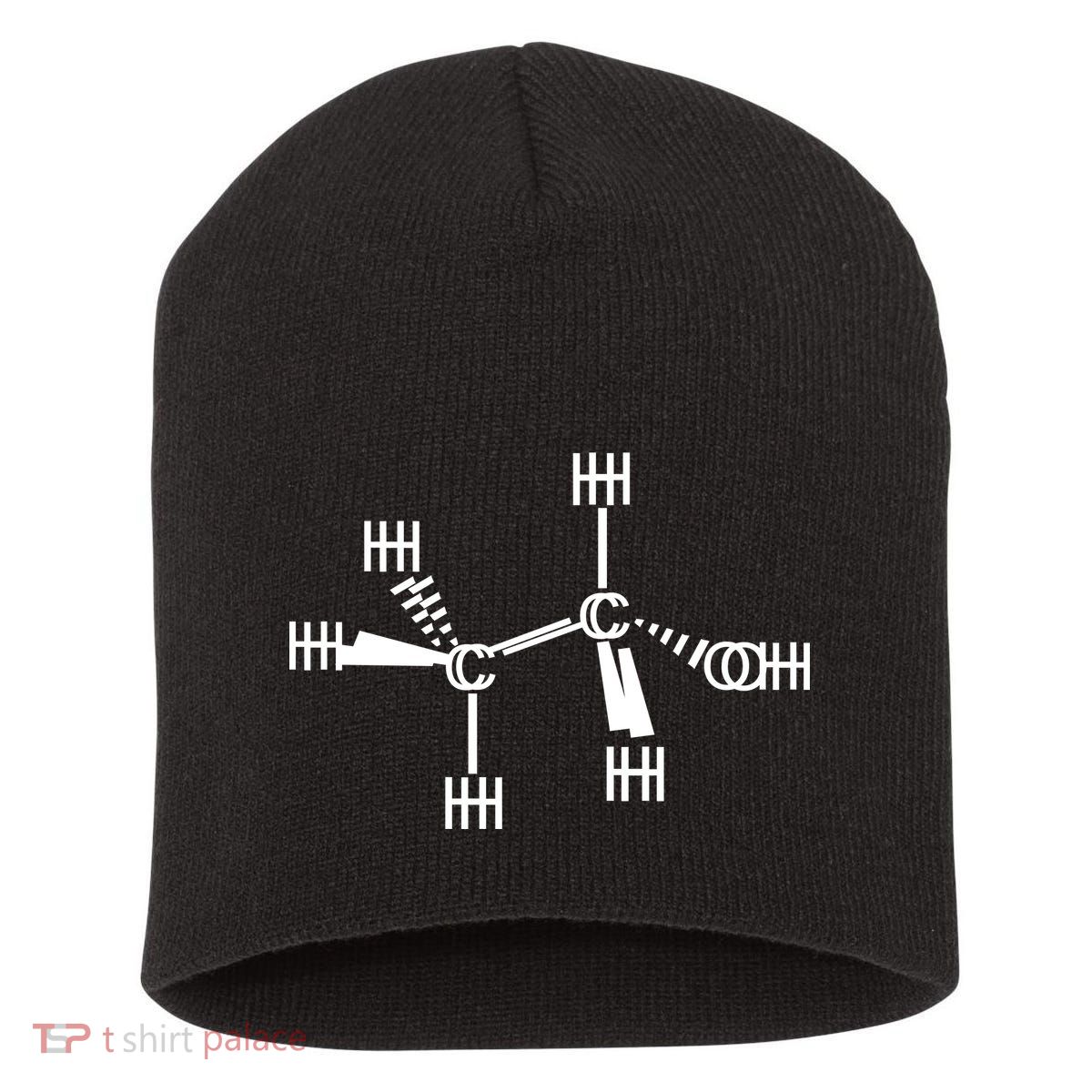 Ethanol Molecole As Seen Drunk Short Acrylic Beanie