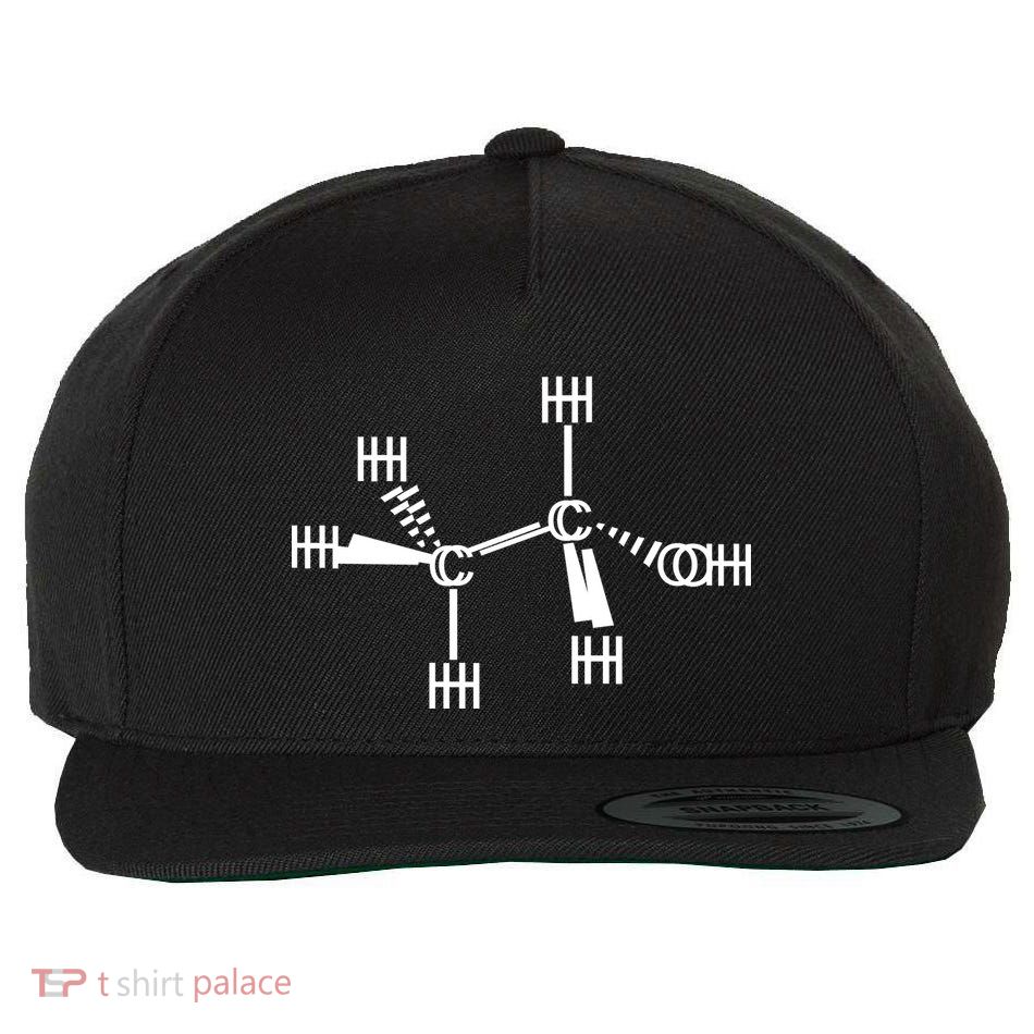 Ethanol Molecole As Seen Drunk Wool Snapback Cap