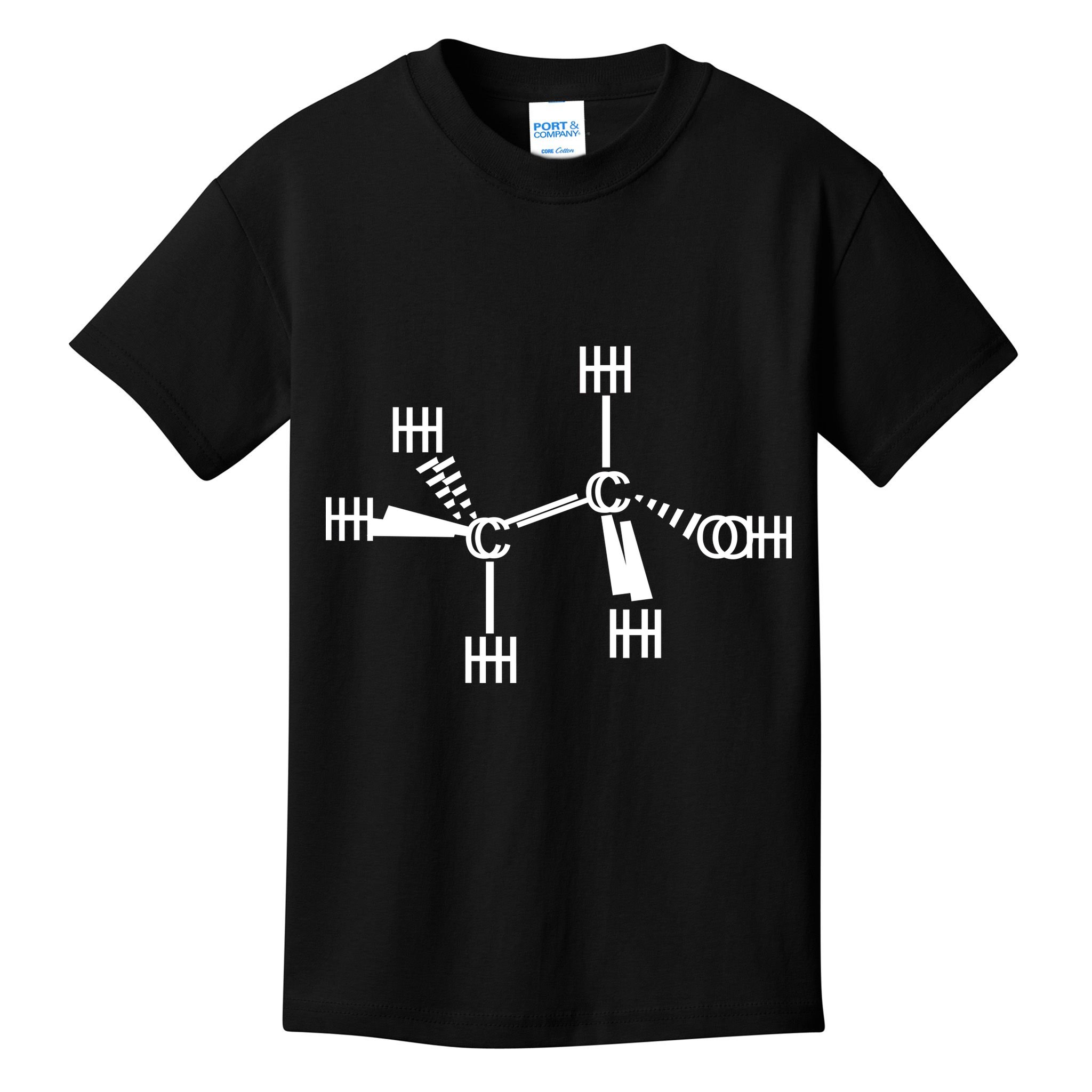 Ethanol Molecole As Seen Drunk Kids T-Shirt