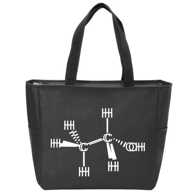 Ethanol Molecole As Seen Drunk Zip Tote Bag