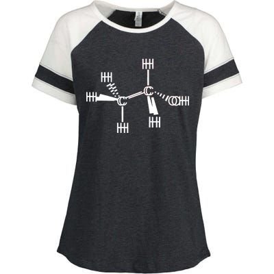 Ethanol Molecole As Seen Drunk Enza Ladies Jersey Colorblock Tee