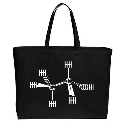 Ethanol Molecole As Seen Drunk Cotton Canvas Jumbo Tote