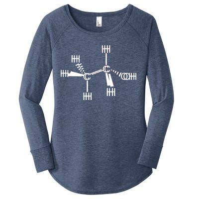 Ethanol Molecole As Seen Drunk Women's Perfect Tri Tunic Long Sleeve Shirt