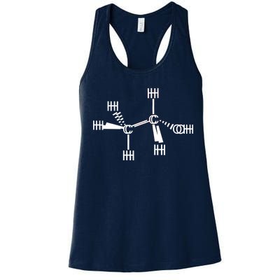 Ethanol Molecole As Seen Drunk Women's Racerback Tank