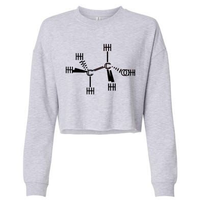 Ethanol Molecole As Seen Drunk Cropped Pullover Crew