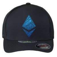 Ethereum Block Chain Revolution Crypto World Cloud Flexfit Unipanel Trucker Cap