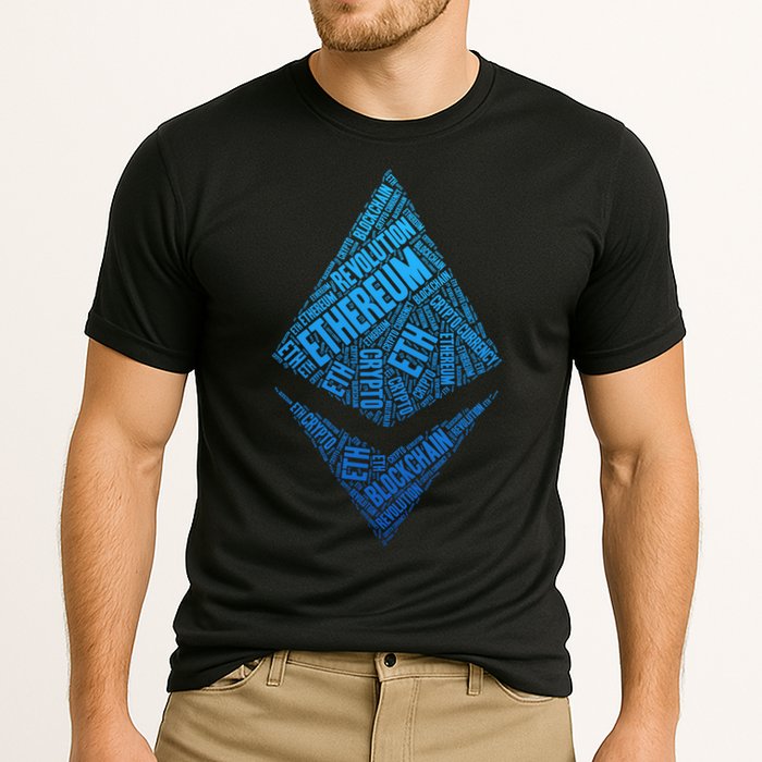 Ethereum Block Chain Revolution Crypto World Cloud Performance Shirt