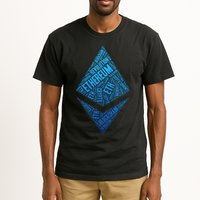 Ethereum Block Chain Revolution Crypto World Cloud Tall T-Shirt