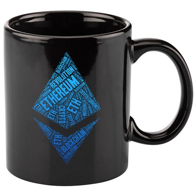 Ethereum Block Chain Revolution Crypto World Cloud 11oz C Handle Ceramic Mug