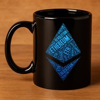 Ethereum Block Chain Revolution Crypto World Cloud 11oz C Handle Ceramic Mug
