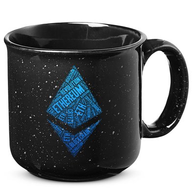 Ethereum Block Chain Revolution Crypto World Cloud 15oz Campfire Ceramic Mug