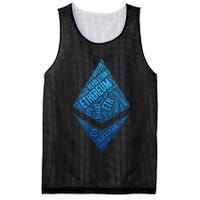 Ethereum Block Chain Revolution Crypto World Cloud Mesh Reversible Basketball Jersey Tank