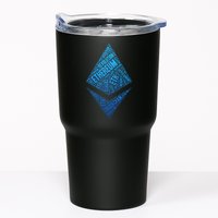 Ethereum Block Chain Revolution Crypto World Cloud Tumbler