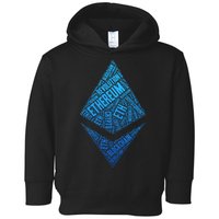 Ethereum Block Chain Revolution Crypto World Cloud Toddler Hoodie