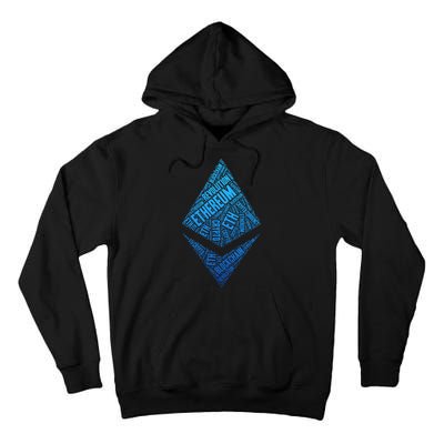 Ethereum Block Chain Revolution Crypto World Cloud Tall Hoodie