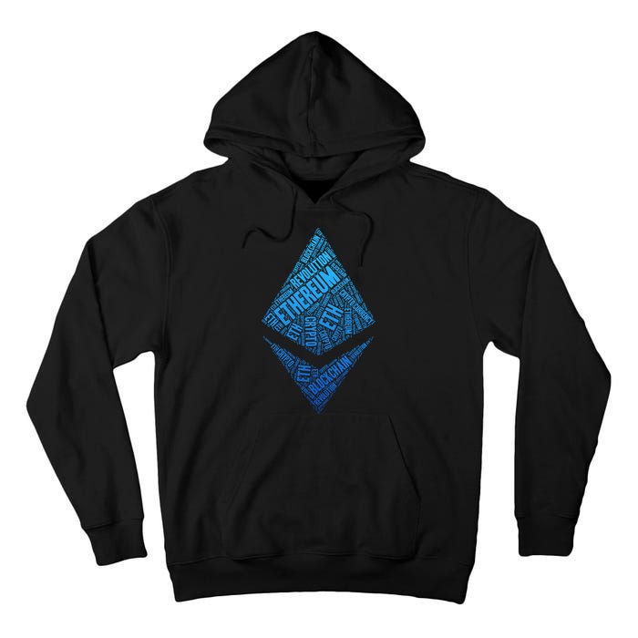 Ethereum Block Chain Revolution Crypto World Cloud Tall Hoodie