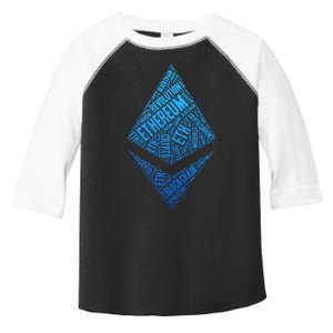 Ethereum Block Chain Revolution Crypto World Cloud Toddler Fine Jersey T-Shirt